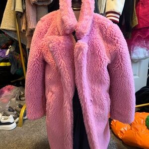 AKIRA Pink Puffer Jacket Plush Oversized Style